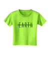 Planet Earth Text Only Toddler T-Shirt-Toddler T-Shirt-TooLoud-Lime-Green-2T-Davson Sales