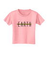 Planet Earth Text Only Toddler T-Shirt-Toddler T-Shirt-TooLoud-Candy-Pink-2T-Davson Sales