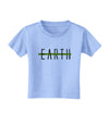 Planet Earth Text Only Toddler T-Shirt-Toddler T-Shirt-TooLoud-Aquatic-Blue-2T-Davson Sales