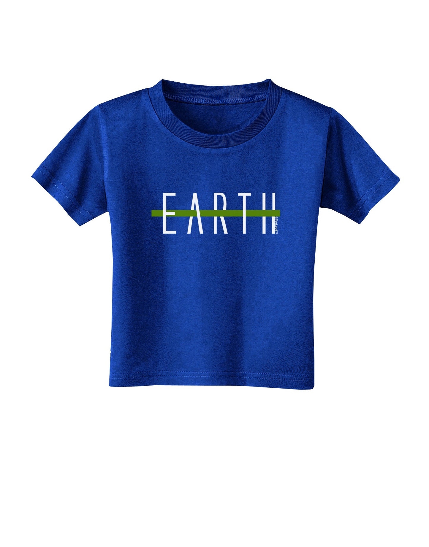 Planet Earth Text Only Toddler T-Shirt Dark-Toddler T-Shirt-TooLoud-Royal-Blue-2T-Davson Sales