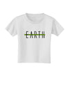 Planet Earth Text Only Toddler T-Shirt-Toddler T-Shirt-TooLoud-White-2T-Davson Sales