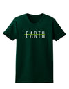 Planet Earth Text Only Womens Dark T-Shirt-TooLoud-Forest-Green-Small-Davson Sales