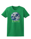Planet Earth Text Womens Dark T-Shirt-TooLoud-Kelly-Green-X-Small-Davson Sales