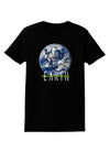 Planet Earth Text Womens Dark T-Shirt-TooLoud-Black-X-Small-Davson Sales