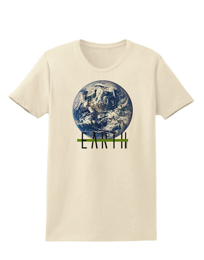 Planet Earth Text Womens T-Shirt-Womens T-Shirt-TooLoud-Natural-X-Small-Davson Sales