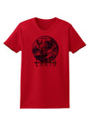 Planet Earth Text Womens T-Shirt-Womens T-Shirt-TooLoud-Red-X-Small-Davson Sales
