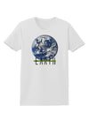 Planet Earth Text Womens T-Shirt-Womens T-Shirt-TooLoud-White-X-Small-Davson Sales