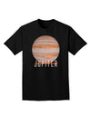 Planet Jupiter Earth Text Adult Dark T-Shirt-Mens T-Shirt-TooLoud-Black-Small-Davson Sales