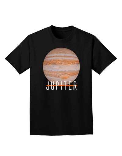 Planet Jupiter Earth Text Adult Dark T-Shirt-Mens T-Shirt-TooLoud-Black-Small-Davson Sales