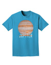 Planet Jupiter Earth Text Adult Dark T-Shirt-Mens T-Shirt-TooLoud-Turquoise-Small-Davson Sales