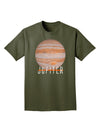 Planet Jupiter Earth Text Adult Dark T-Shirt-Mens T-Shirt-TooLoud-Military-Green-Small-Davson Sales