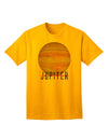 Planet Jupiter Earth Text Adult T-Shirt-unisex t-shirt-TooLoud-Gold-Small-Davson Sales