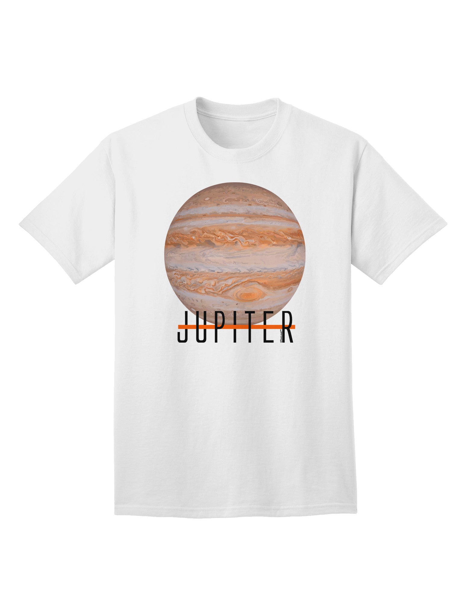 Planet Jupiter Earth Text Adult T-Shirt-unisex t-shirt-TooLoud-White-Small-Davson Sales