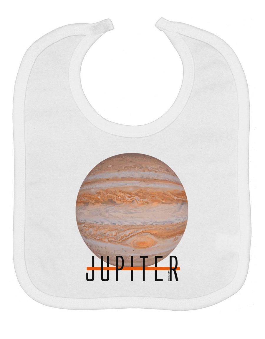 Planet Jupiter Earth Text Baby Bib