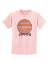 Planet Jupiter Earth Text Childrens T-Shirt-Childrens T-Shirt-TooLoud-PalePink-X-Small-Davson Sales