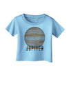 Planet Jupiter Earth Text Infant T-Shirt-Infant T-Shirt-TooLoud-Aquatic-Blue-06-Months-Davson Sales