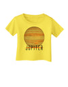 Planet Jupiter Earth Text Infant T-Shirt-Infant T-Shirt-TooLoud-Yellow-06-Months-Davson Sales