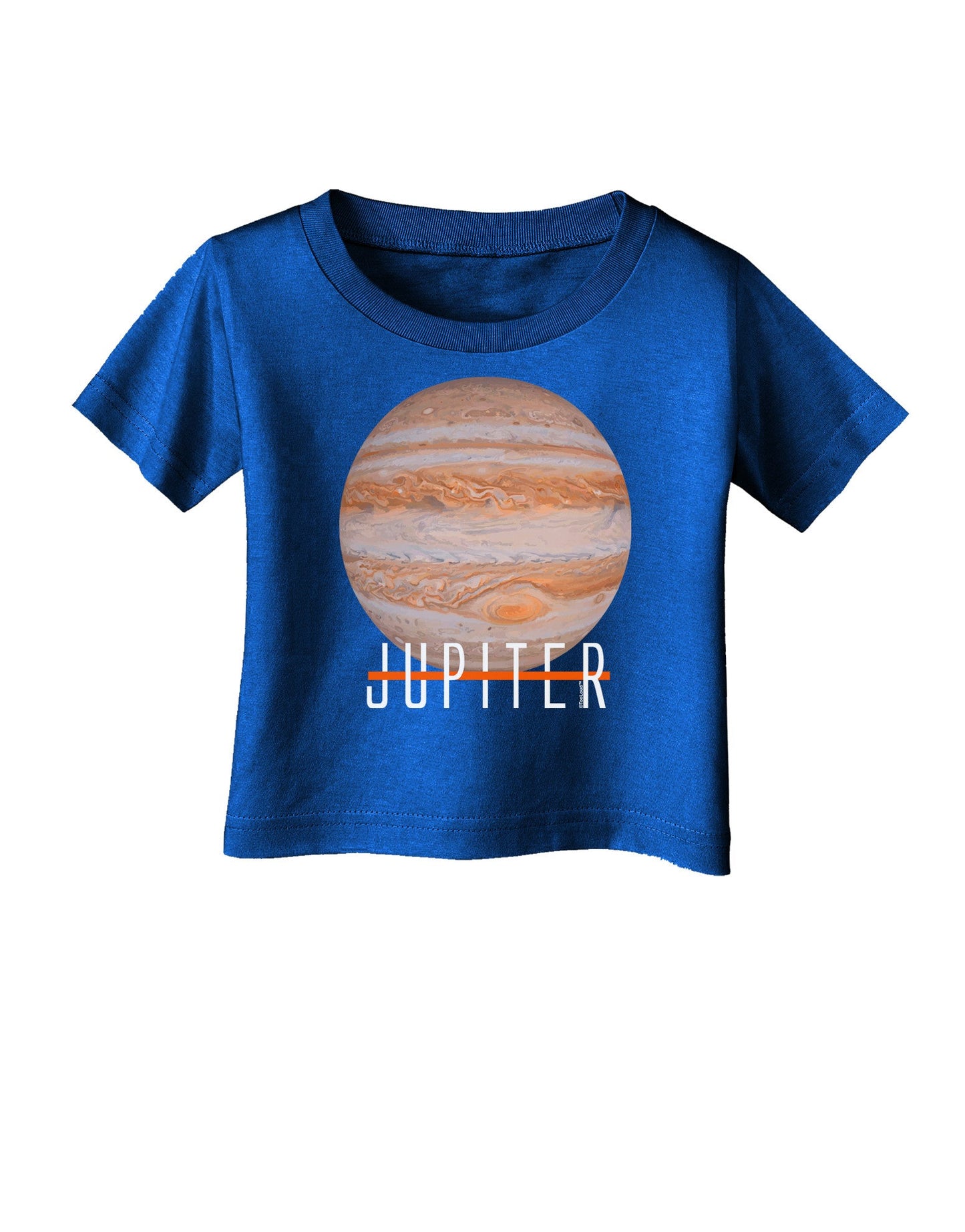 Planet Jupiter Earth Text Infant T-Shirt Dark-Infant T-Shirt-TooLoud-Royal-Blue-06-Months-Davson Sales