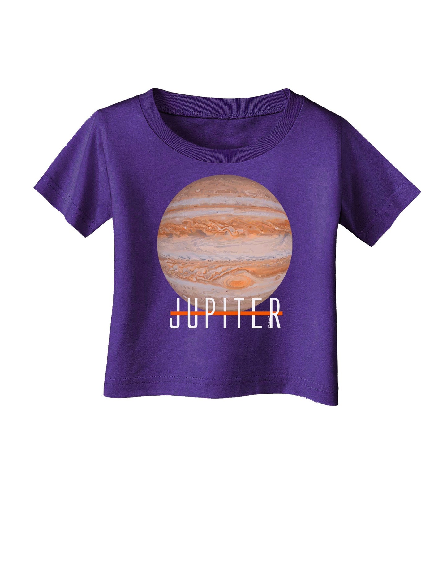 Planet Jupiter Earth Text Infant T-Shirt Dark-Infant T-Shirt-TooLoud-Purple-06-Months-Davson Sales