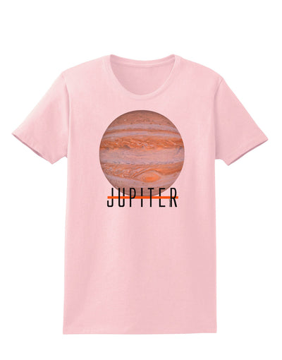 Planet Jupiter Earth Text Womens T-Shirt-Womens T-Shirt-TooLoud-PalePink-X-Small-Davson Sales