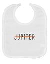 Planet Jupiter Text Only Baby Bib