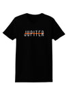 Planet Jupiter Text Only Womens Dark T-Shirt-TooLoud-Black-X-Small-Davson Sales