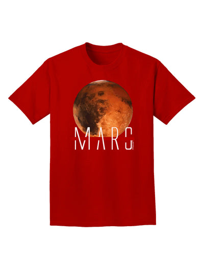 Planet Mars Text Adult Dark T-Shirt-Mens T-Shirt-TooLoud-Red-Small-Davson Sales