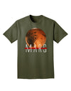 Planet Mars Text Adult Dark T-Shirt-Mens T-Shirt-TooLoud-Military-Green-Small-Davson Sales