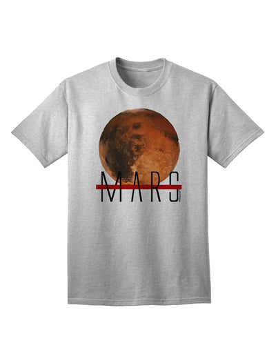 Planet Mars Text Adult T-Shirt-Mens T-Shirt-TooLoud-AshGray-Small-Davson Sales