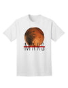 Planet Mars Text Adult T-Shirt-Mens T-Shirt-TooLoud-White-Small-Davson Sales