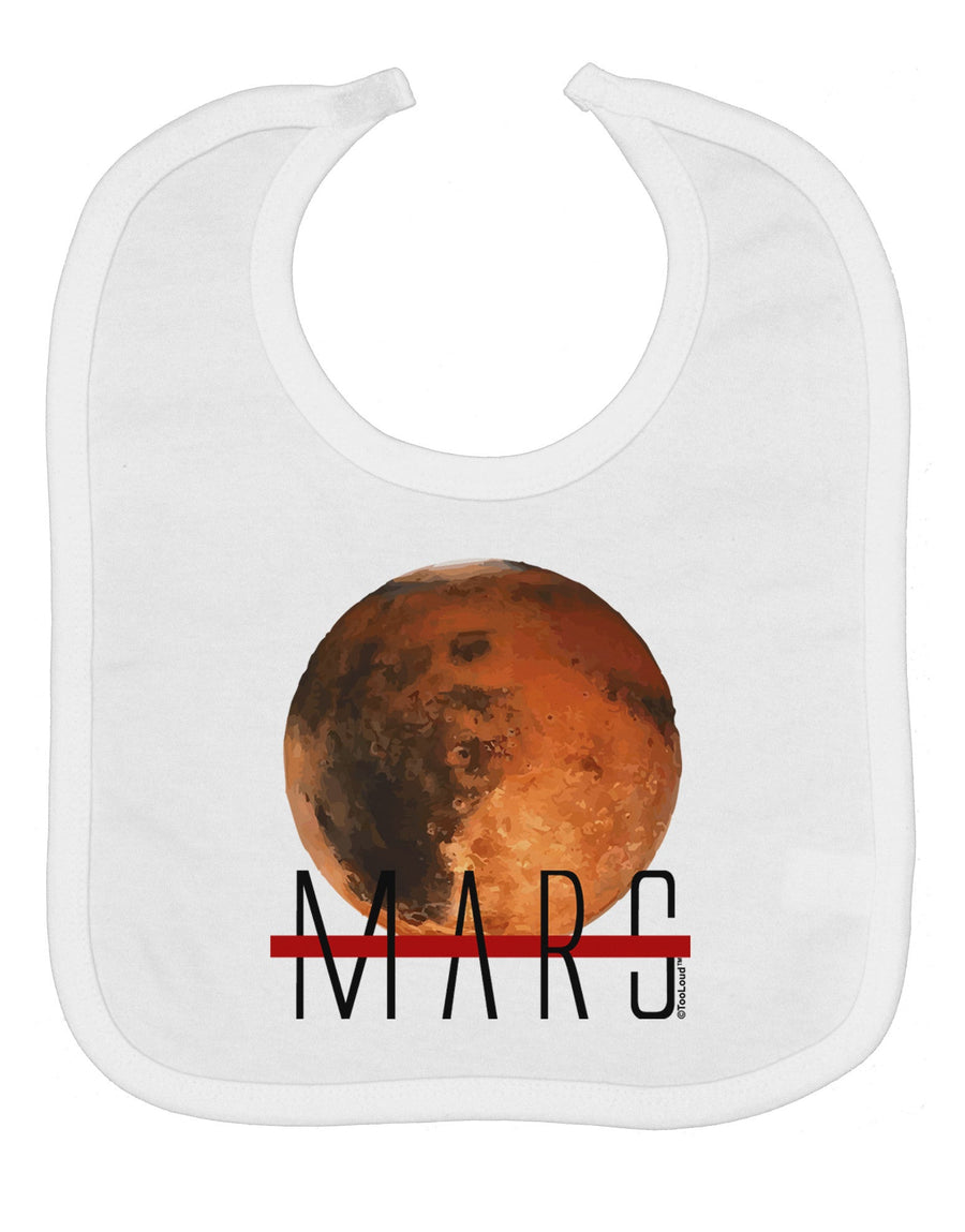 Planet Mars Text Baby Bib