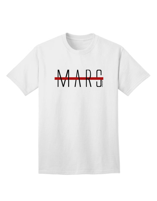 Planet Mars Text Only Adult T-Shirt-Mens T-Shirt-TooLoud-White-Small-Davson Sales