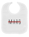 Planet Mars Text Only Baby Bib