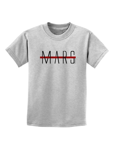 Planet Mars Text Only Childrens T-Shirt-Childrens T-Shirt-TooLoud-AshGray-X-Small-Davson Sales