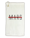 Planet Mars Text Only Micro Terry Gromet Golf Towel 11&#x22;x19-Golf Towel-TooLoud-White-Davson Sales