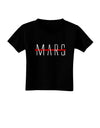 Planet Mars Text Only Toddler T-Shirt Dark-Toddler T-Shirt-TooLoud-Black-2T-Davson Sales