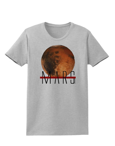 Planet Mars Text Womens T-Shirt-Womens T-Shirt-TooLoud-AshGray-X-Small-Davson Sales