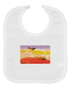 Planet Mars Watercolor Baby Bib