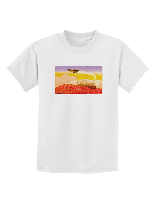 Planet Mars Watercolor Childrens T-Shirt-Childrens T-Shirt-TooLoud-White-X-Small-Davson Sales