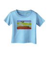 Planet Mars Watercolor Infant T-Shirt-Infant T-Shirt-TooLoud-Aquatic-Blue-06-Months-Davson Sales