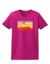 Planet Mars Watercolor Womens Dark T-Shirt-TooLoud-Hot-Pink-Small-Davson Sales