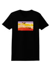 Planet Mars Watercolor Womens Dark T-Shirt-TooLoud-Black-X-Small-Davson Sales