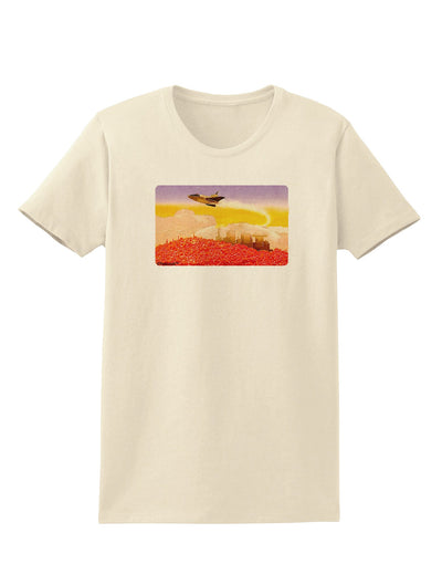 Planet Mars Watercolor Womens T-Shirt-Womens T-Shirt-TooLoud-Natural-X-Small-Davson Sales