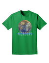 Planet Mercury Text Adult Dark T-Shirt-Mens T-Shirt-TooLoud-Kelly-Green-Small-Davson Sales