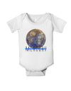 Planet Mercury Text Baby Romper Bodysuit-Baby Romper-TooLoud-White-06-Months-Davson Sales