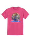 Planet Mercury Text Childrens Dark T-Shirt-Childrens T-Shirt-TooLoud-Sangria-X-Small-Davson Sales