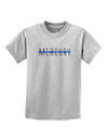 Planet Mercury Text Only Childrens T-Shirt-Childrens T-Shirt-TooLoud-AshGray-X-Small-Davson Sales