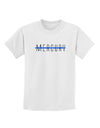 Planet Mercury Text Only Childrens T-Shirt-Childrens T-Shirt-TooLoud-White-X-Small-Davson Sales