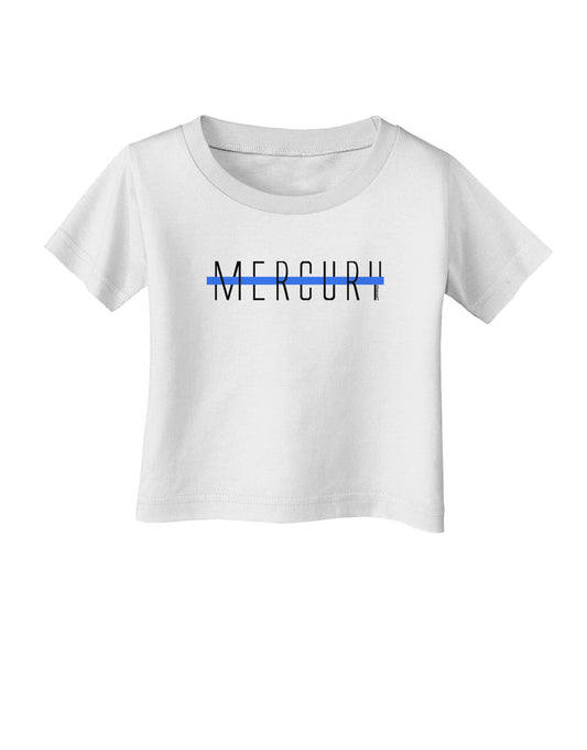 Planet Mercury Text Only Infant T-Shirt-Infant T-Shirt-TooLoud-White-06-Months-Davson Sales