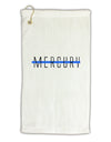 Planet Mercury Text Only Micro Terry Gromet Golf Towel 16 x 25 inch by TooLoud-Golf Towel-TooLoud-White-Davson Sales